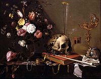 200px-Adriaen_van_Utrecht-_Vanitas_-_Still_Life_with_Bouquet_and_Skull